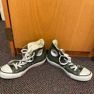 Olive Green High Top Converse